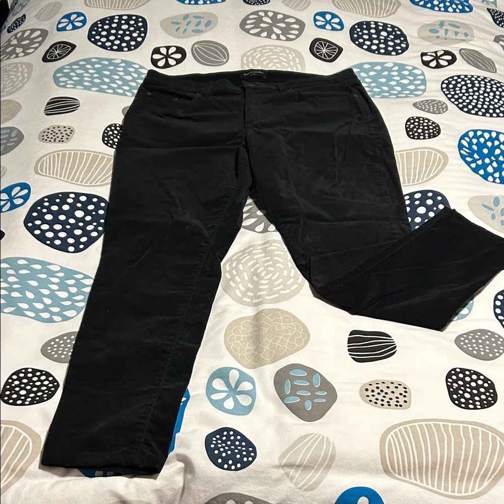 Banana Republic Women's Straight Leg Black Jeans - velvet